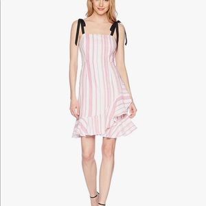 Donna Morgan Women's Striped Dress Ruffle Skirt